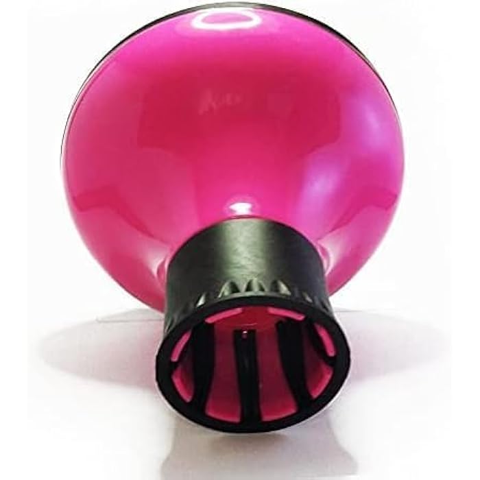 Hair Dryer Diffuser Attachment Professional Styling Tool For Curly And Wavy Hair Universal Fit 1.6 To 1.9 Inch Blow Dryers Salon Hairdressing Cover For Volume And Frizz Control (Black & Pink) - Image 3